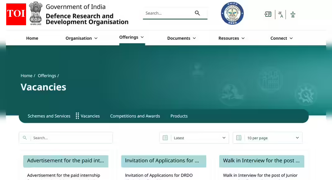 DRDO Recruitment 2025: CEPTAM-11 Short Notice for 764 STA-B and Tech-A Posts Released on drdo.gov.in; Check Eligibility, Exam Pattern and How to Apply Online