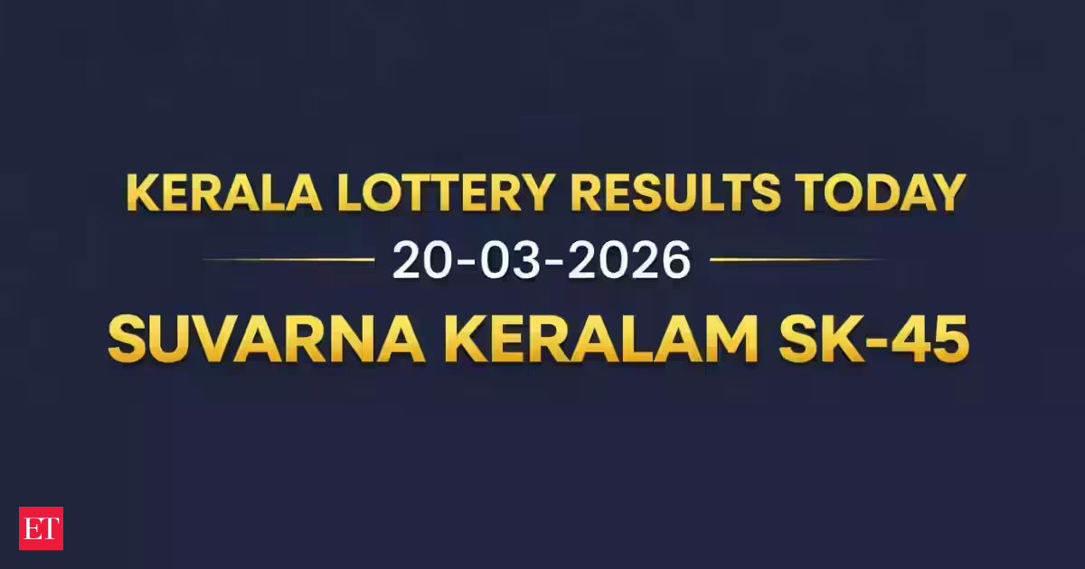 Kerala Suvarna Keralam SK-45 Lottery Result to be released today, March 20, 2026; ₹1 Crore Prize Winners and Full List Here