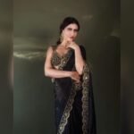 WATCH: Fatima Sana Shaikh looks gorgeous in a black saree that brings back the retro vibe