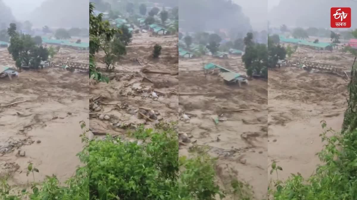 KEYI PANYOR LANDSLIDE RANGANADI DAM WATER RELEASE ARUNACHAL PRADESH WEATHER NEEPCO PROJECT COLONY