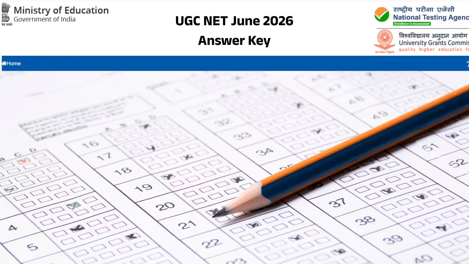 UGC NET Answer key 2026